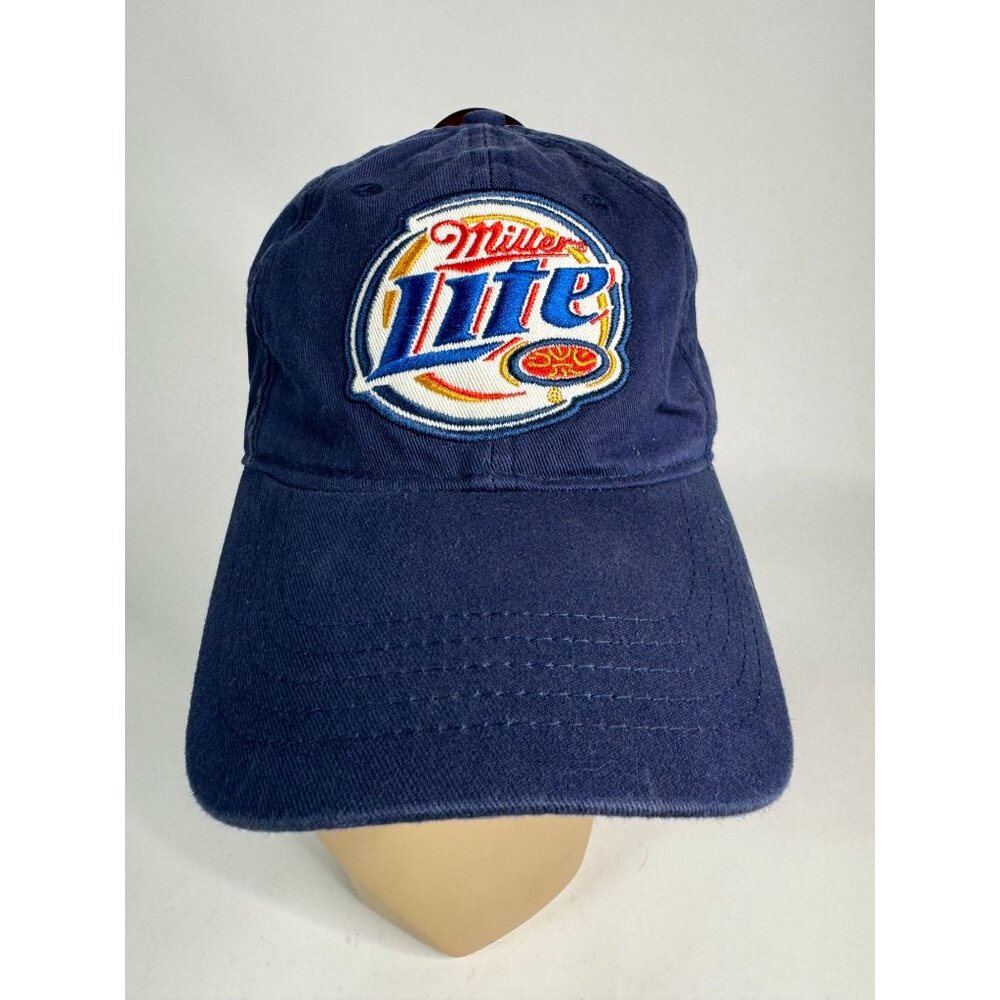 Miller Lite Licensed Embroidered Hat By Bio-Domes Headgear Adjustable Strap 100%